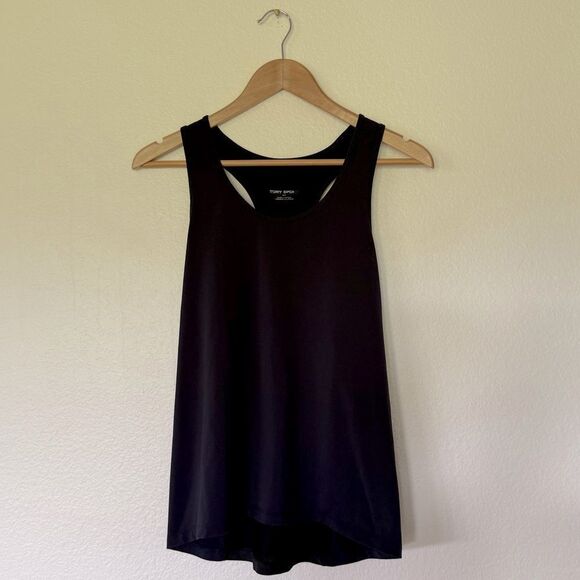 Tory Sport Black Tank Top with Scoop Neckline - Picture 2 of 4